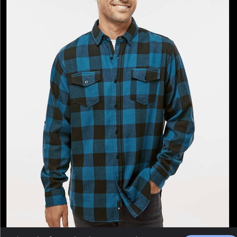 J.Crew Blue and Black Plaid Shirt